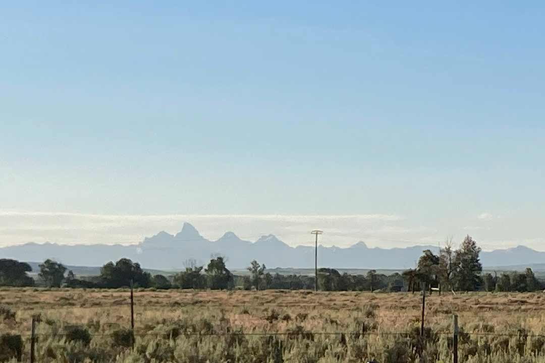 Teton mountains from the Idaho side